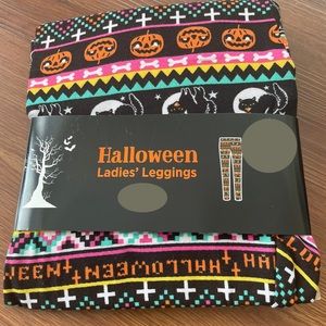 Bobbie Brooks New With Tags Halloween Black Leggings Small Pumpkin, Witches